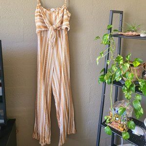 Yellow Pattern Pantsuit